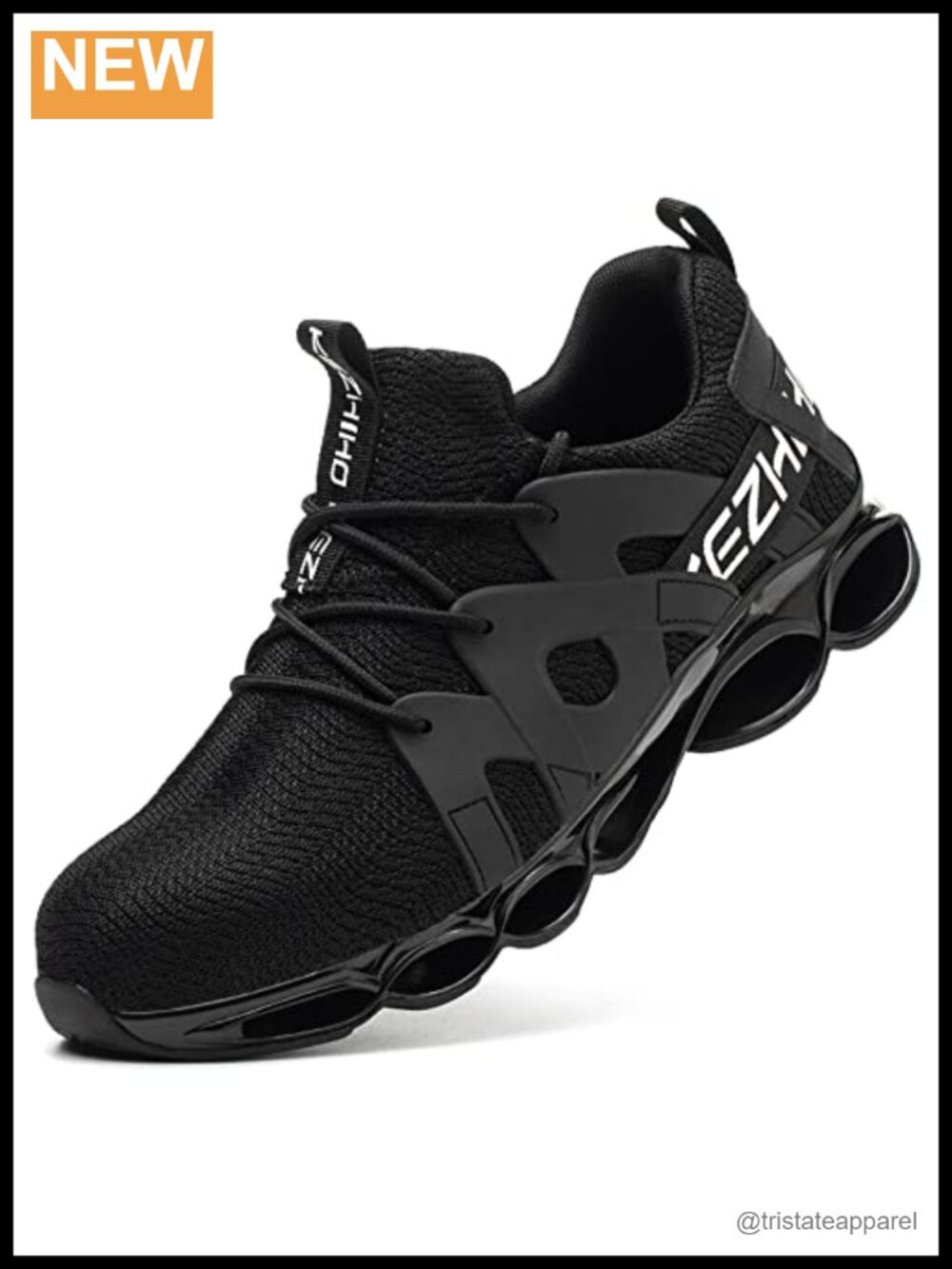 Steel Toe Work Sneakers Lightweight Breathable Slip Resistant Safety Shoes